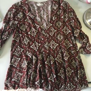 H&M Patterned Flowy Dreas